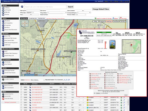 SiteSync Pro FAA/FCC Filings/Tracking