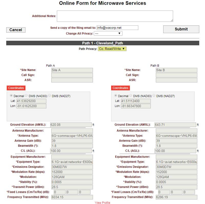 Microwave Coordination - Frequency Analysis